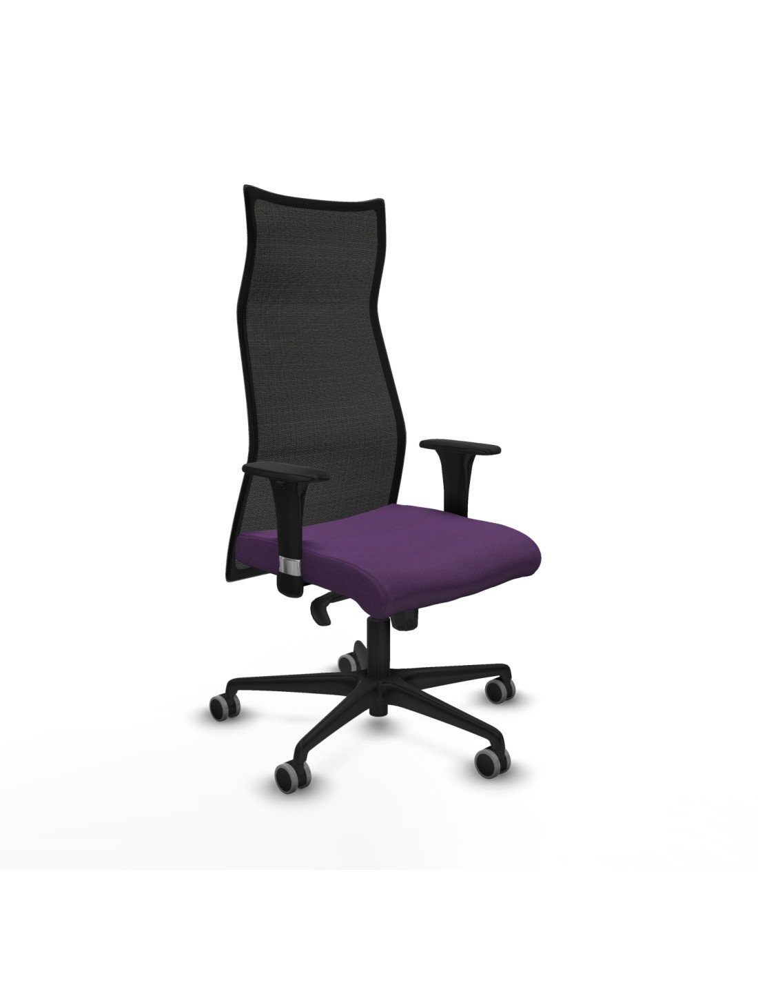 Piqueras y Crespo Albacete malla sincro malla negra bali morado brazos 1D base nailon ruedas 65mm engomadas