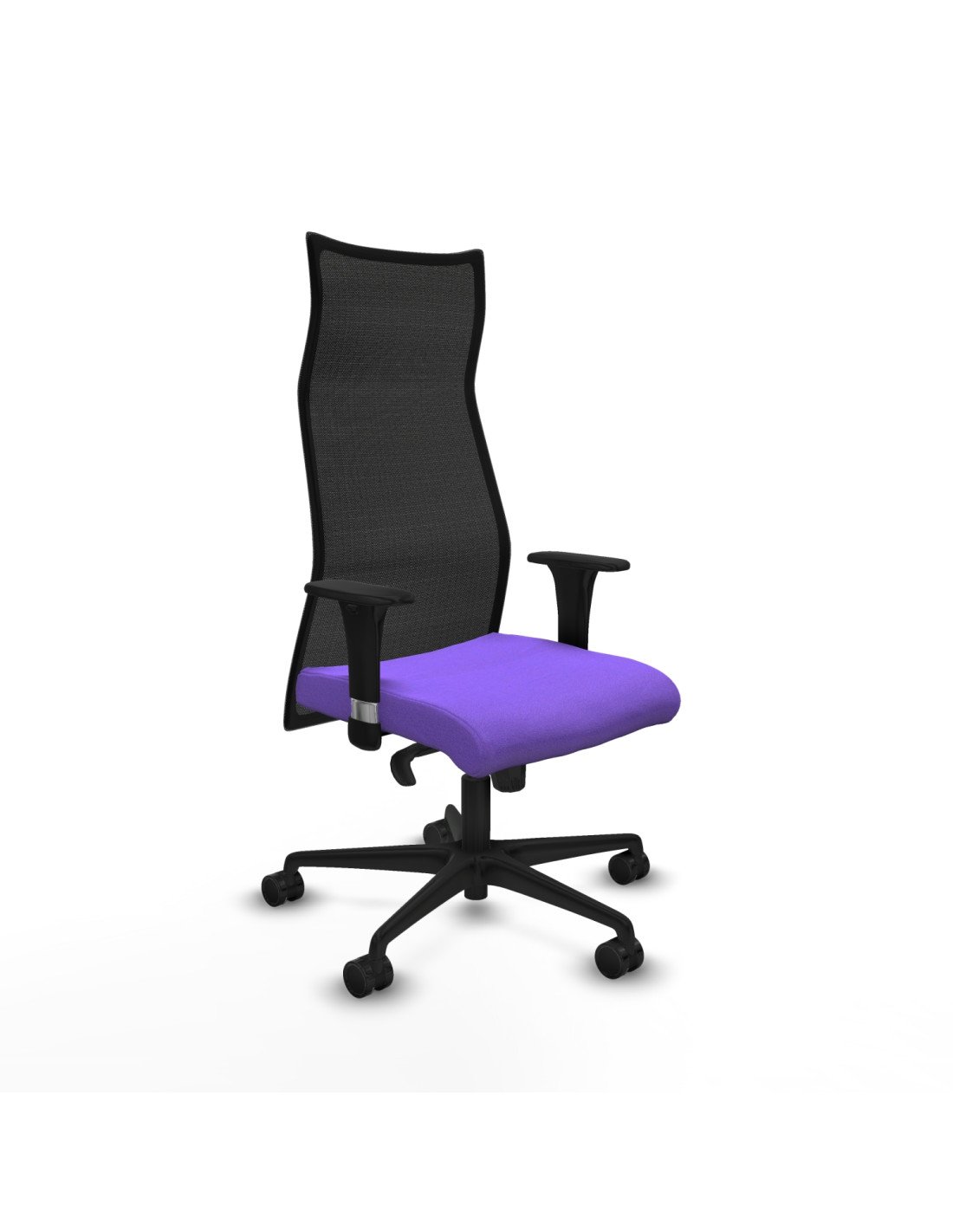 Piqueras y Crespo Albacete malla sincro malla negra bali lila brazos 1D base nailon ruedas 65 mm nailon