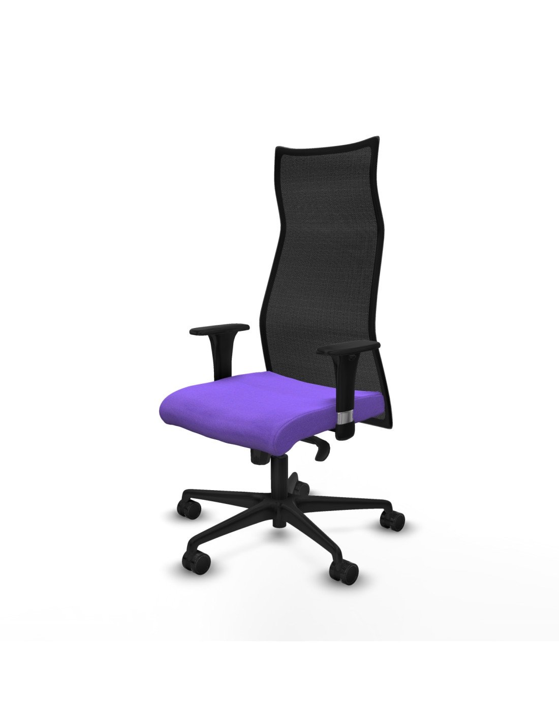 Piqueras y Crespo Albacete malla sincro malla negra bali lila brazos 1D base nailon ruedas 65 mm nailon