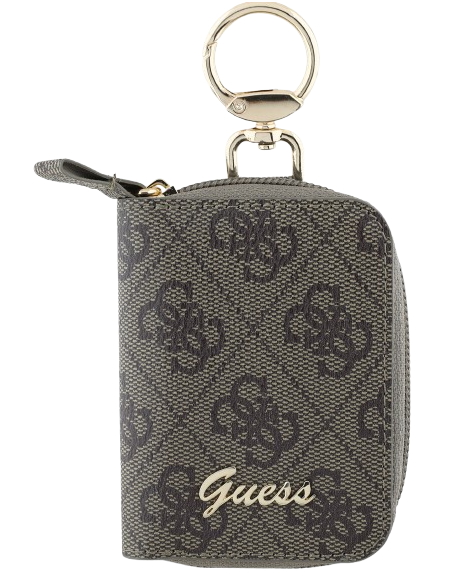 GUESS MONEDERO/TARJETERO TRIANGLE MARRON