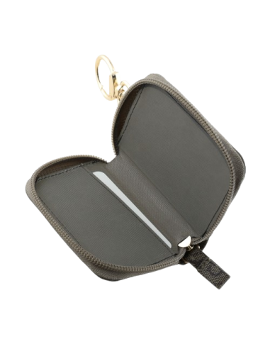 GUESS MONEDERO/TARJETERO TRIANGLE MARRON