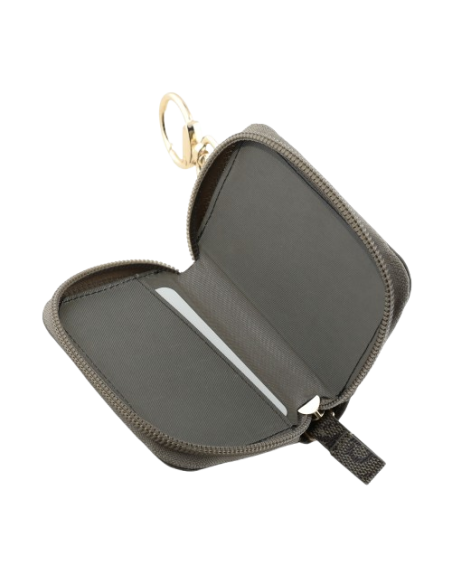 GUESS MONEDERO/TARJETERO TRIANGLE MARRON