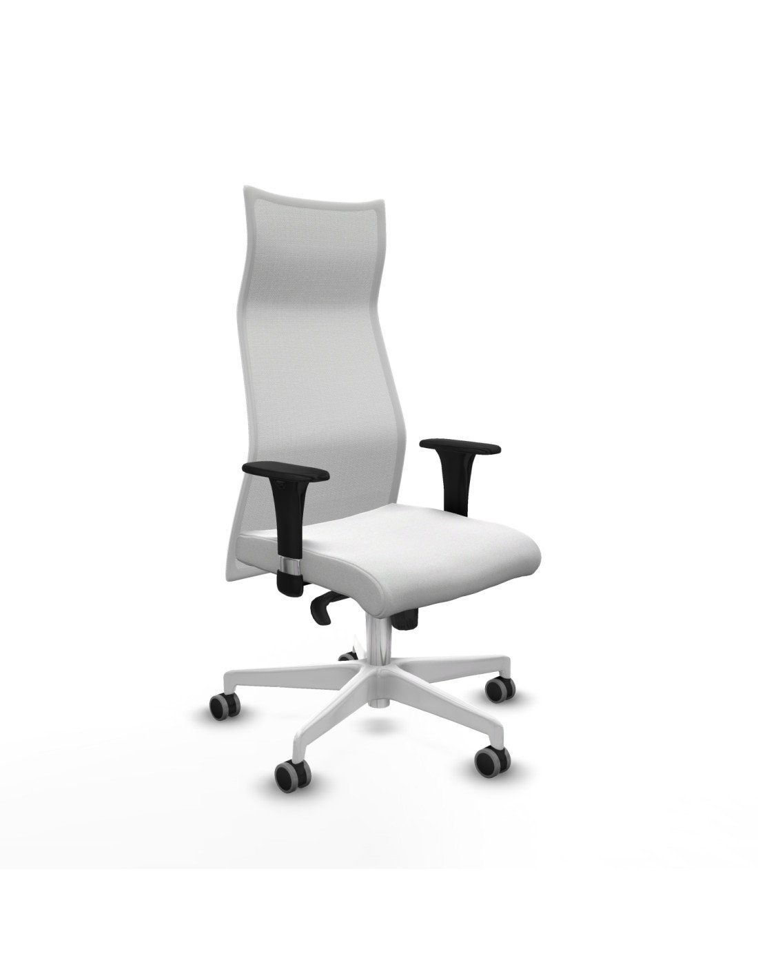 Piqueras y Crespo Albacete malla XL sincro malla blanca bali blanco brazos 1D base blanca ruedas 65mm engomadas