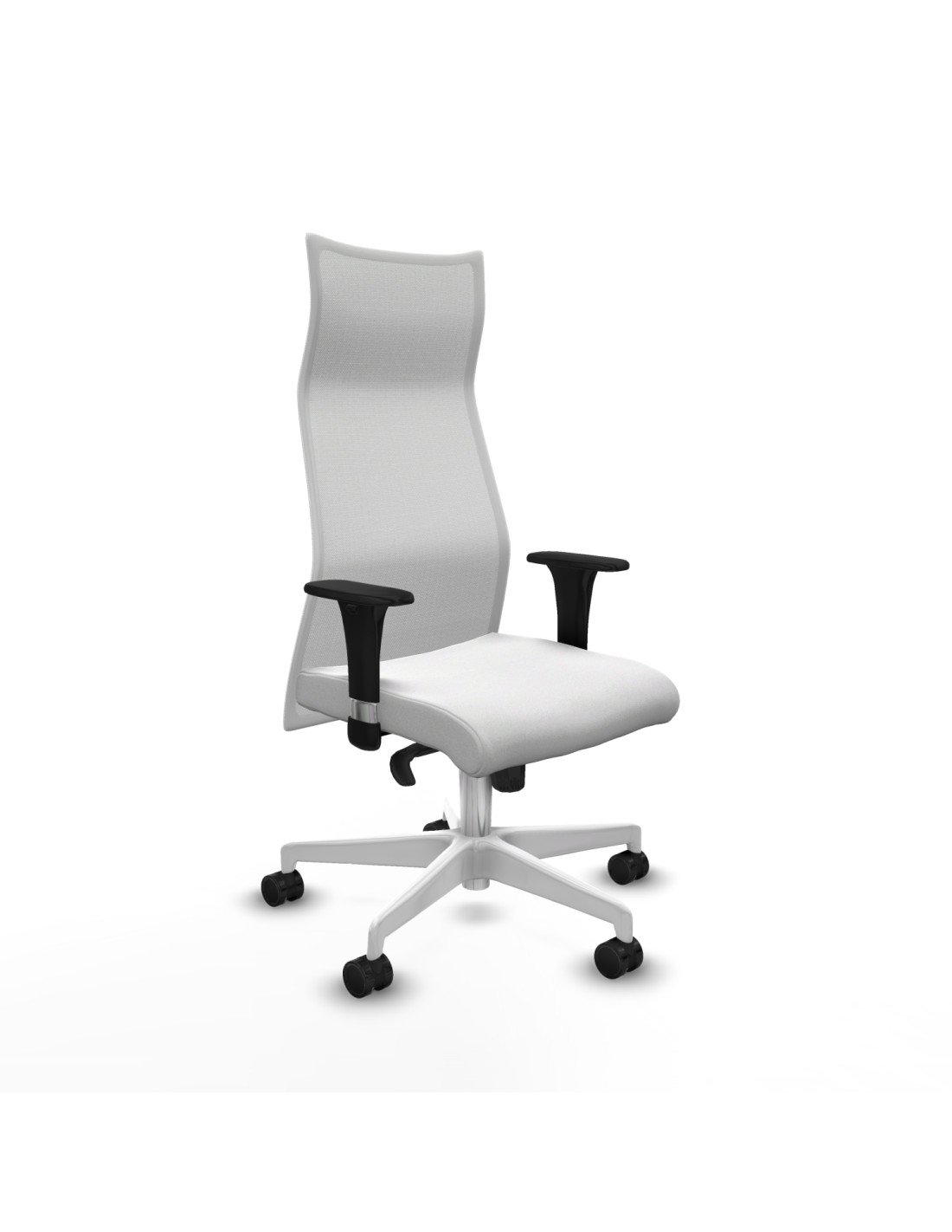 Piqueras y Crespo Albacete malla XL sincro malla blanca bali blanco brazos 1D base blanca ruedas 65mm nailon