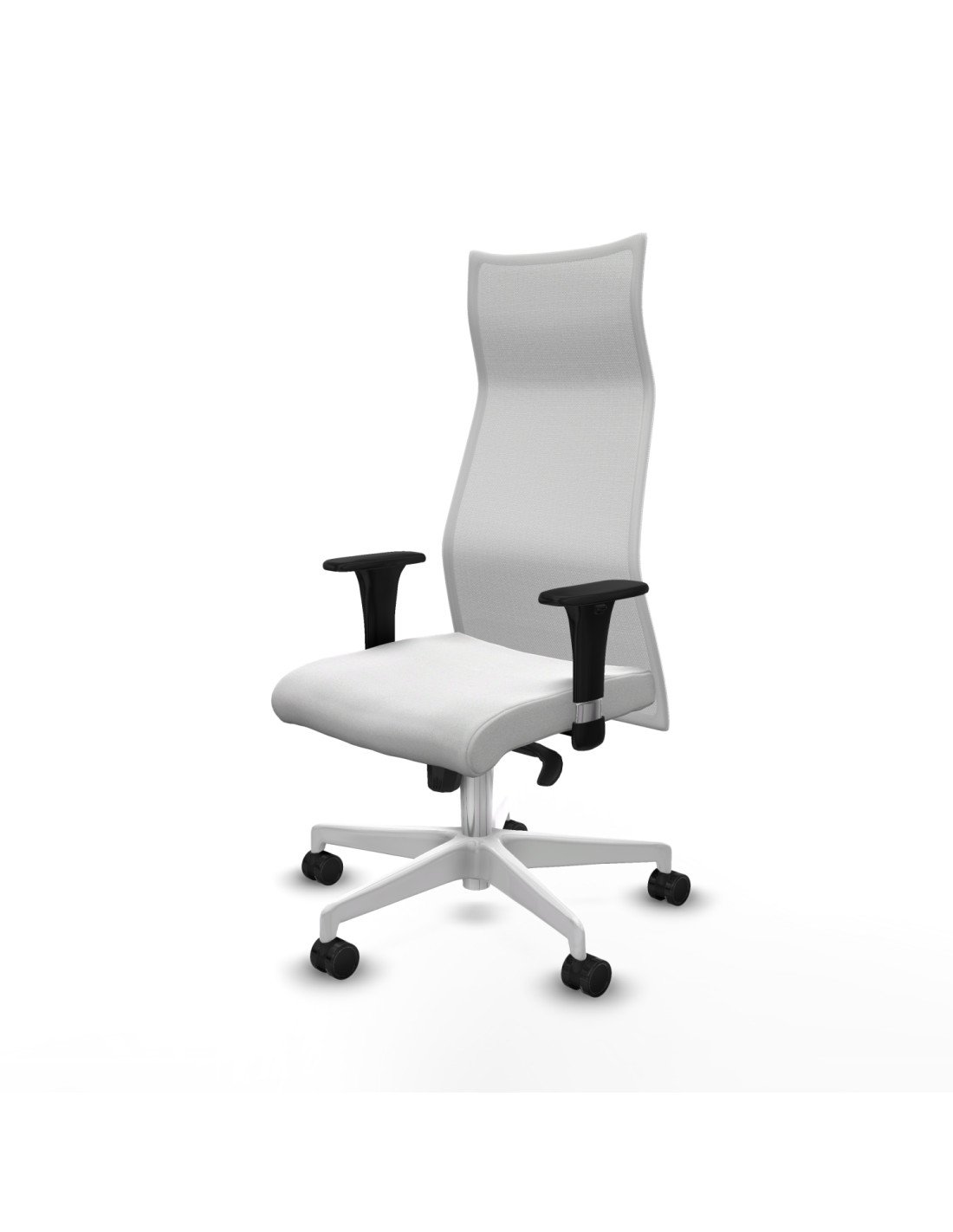 Piqueras y Crespo Albacete malla XL sincro malla blanca bali blanco brazos 1D base blanca ruedas 65mm nailon