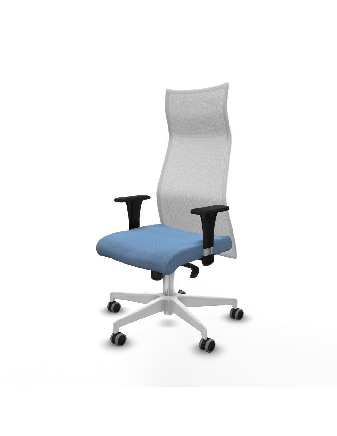 Piqueras y Crespo Albacete malla XL sincro malla blanca bali azul cielo brazos 1D base blanca ruedas 65mm engomadas