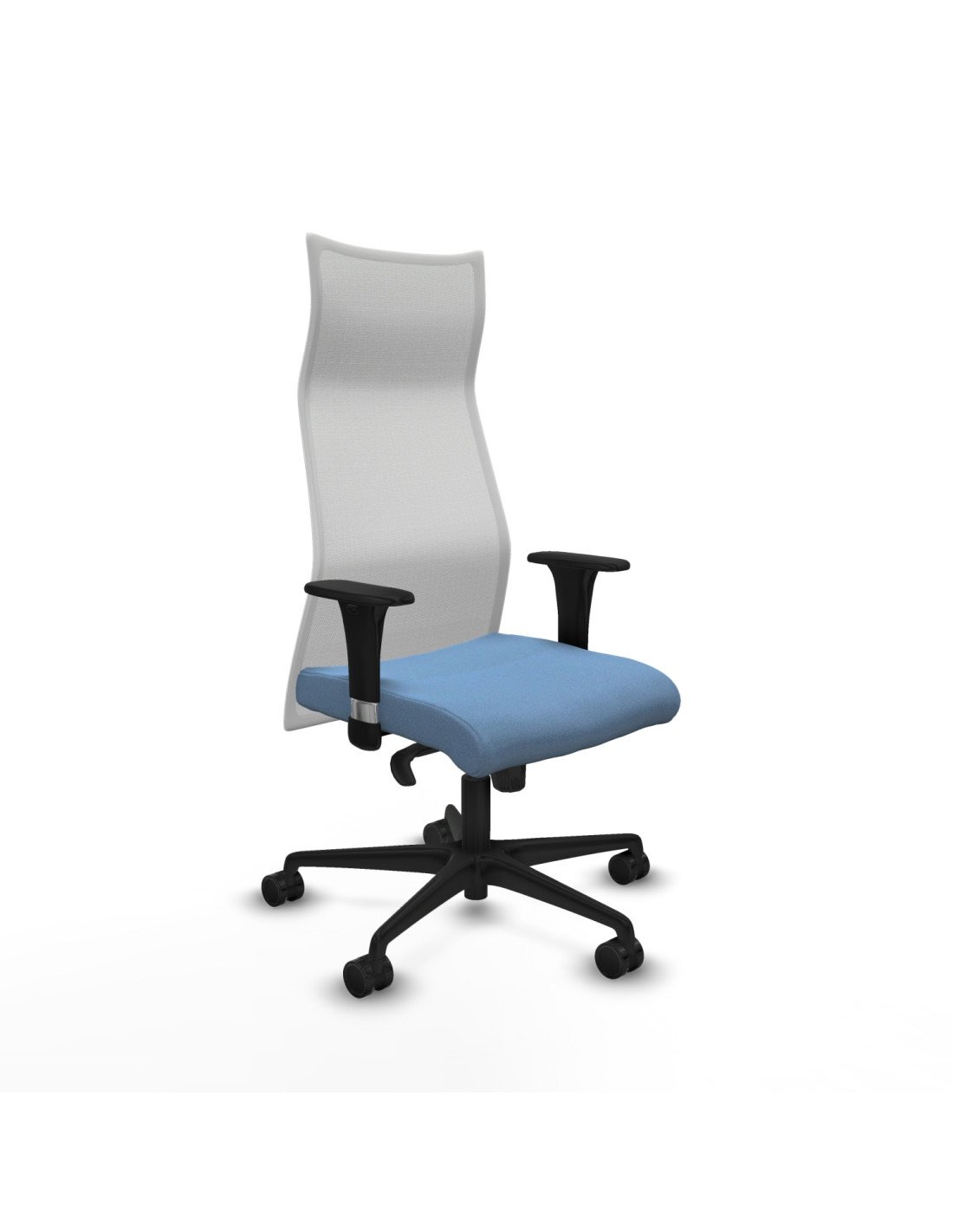 Piqueras y Crespo Albacete malla XL sincro malla blanca bali azul cielo brazos 1D base nailon ruedas 65mm nailon