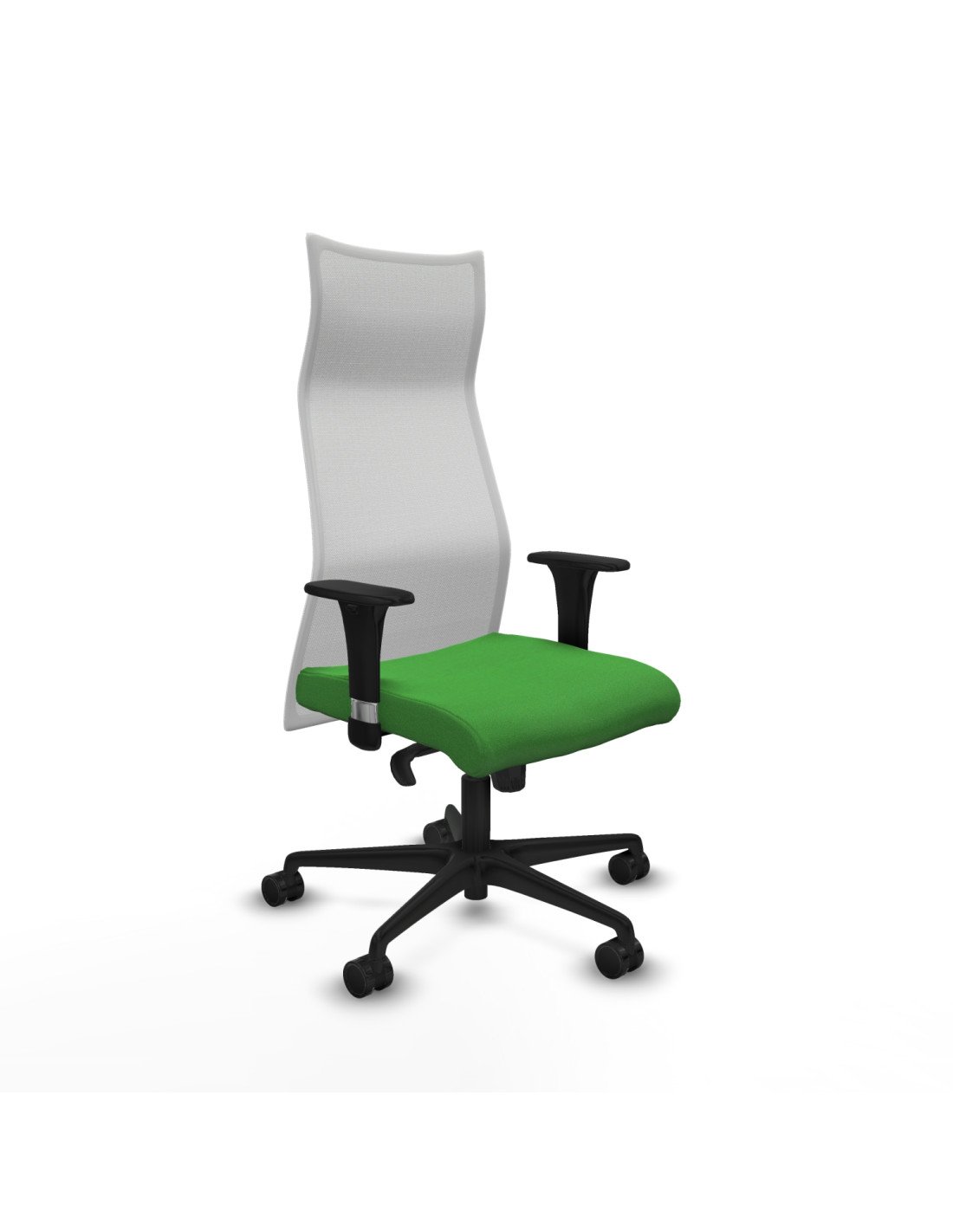 Piqueras y Crespo Albacete malla XL sincro malla blanca bali verde brazos 1D base nailon ruedas 65mm nailon