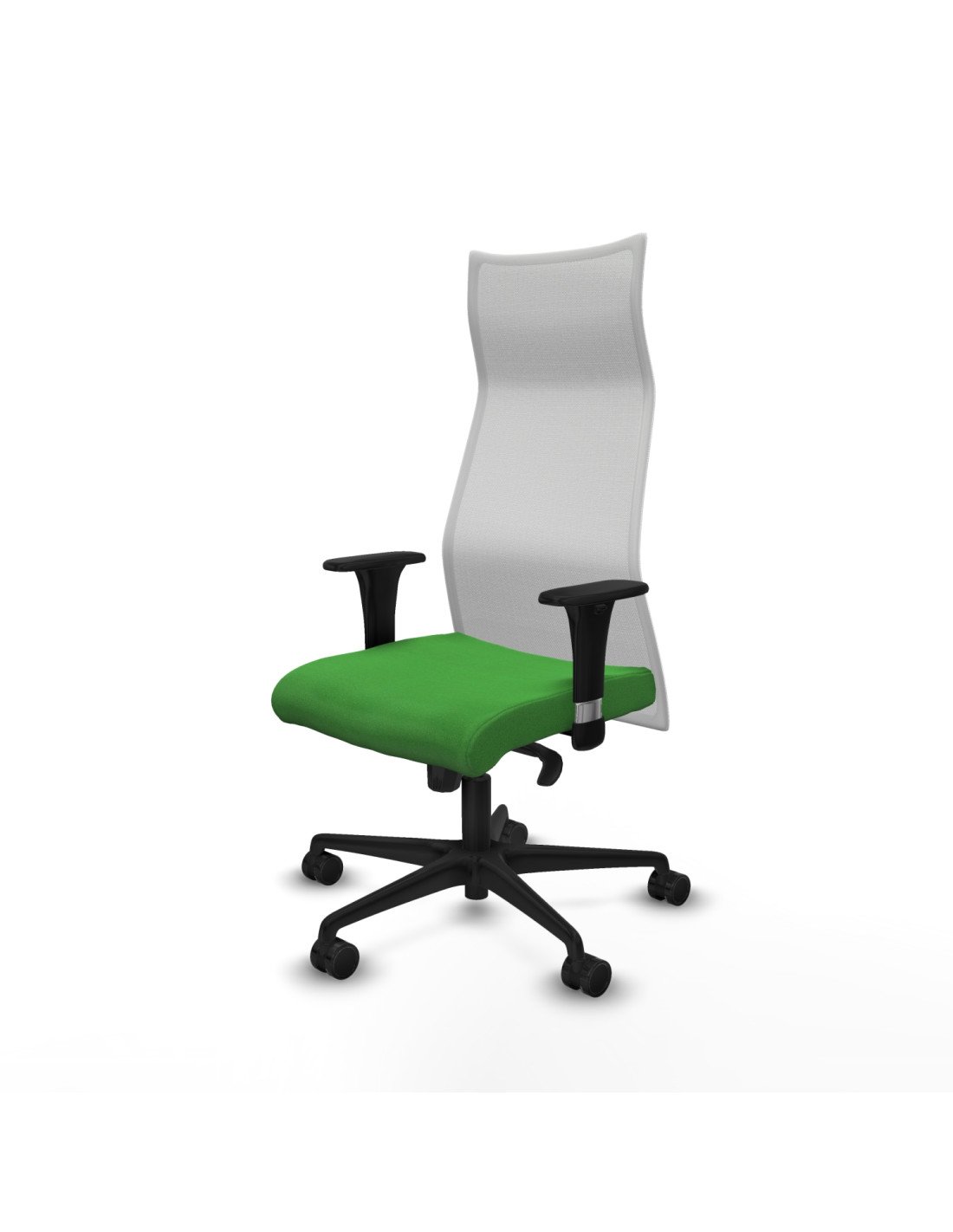 Piqueras y Crespo Albacete malla XL sincro malla blanca bali verde brazos 1D base nailon ruedas 65mm nailon