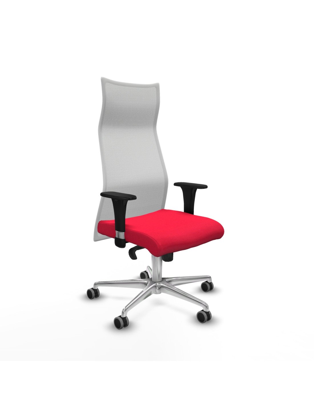 Piqueras y Crespo Albacete malla XL sincro malla blanca bali rojo brazos 1D base aluminio ruedas 65mm engomadas