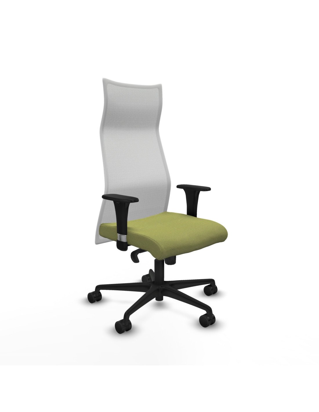 Piqueras y Crespo Albacete malla XL sincro malla blanca bali verde oliva brazos 1D base nailon ruedas 65mm nailon