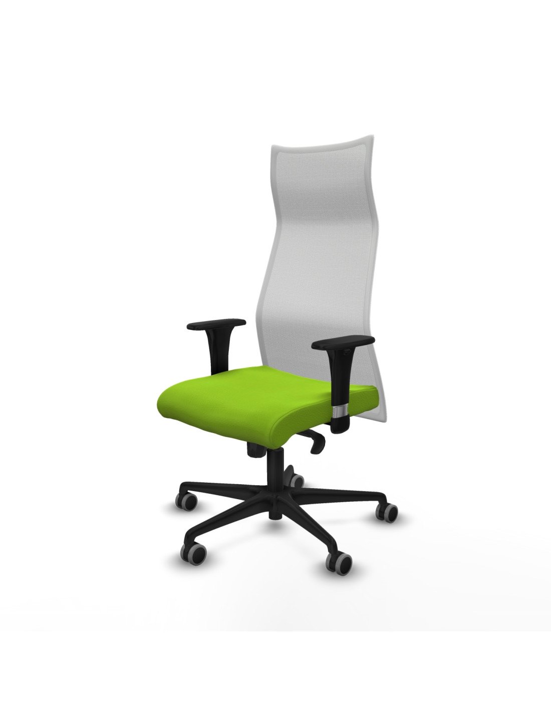 Piqueras y Crespo Albacete malla XL sincro malla blanca similpiel pistacho brazos 1D base nailon ruedas 65mm engomadas