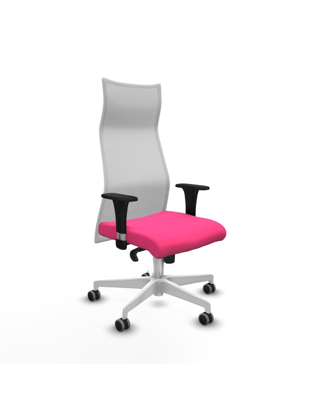 Piqueras y Crespo Albacete malla XL sincro malla blanca similpiel rosa brazos 1D base blanca ruedas 65mm engomadas