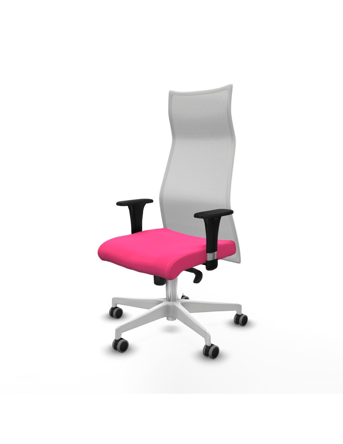 Piqueras y Crespo Albacete malla XL sincro malla blanca similpiel rosa brazos 1D base blanca ruedas 65mm engomadas