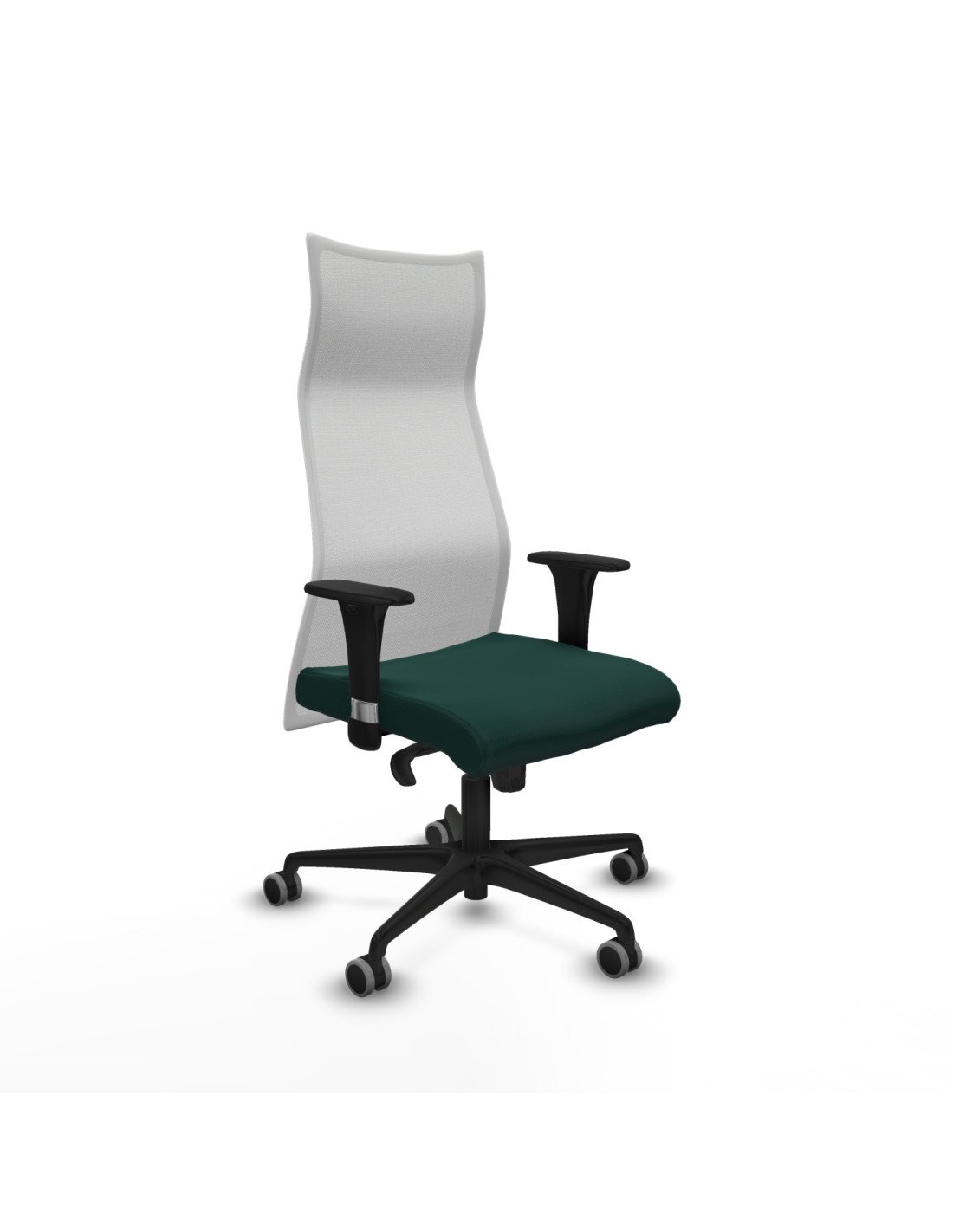 Piqueras y Crespo Albacete malla XL sincro malla blanca similpiel verde botella brazos 1D base nailon ruedas 65mm engomadas