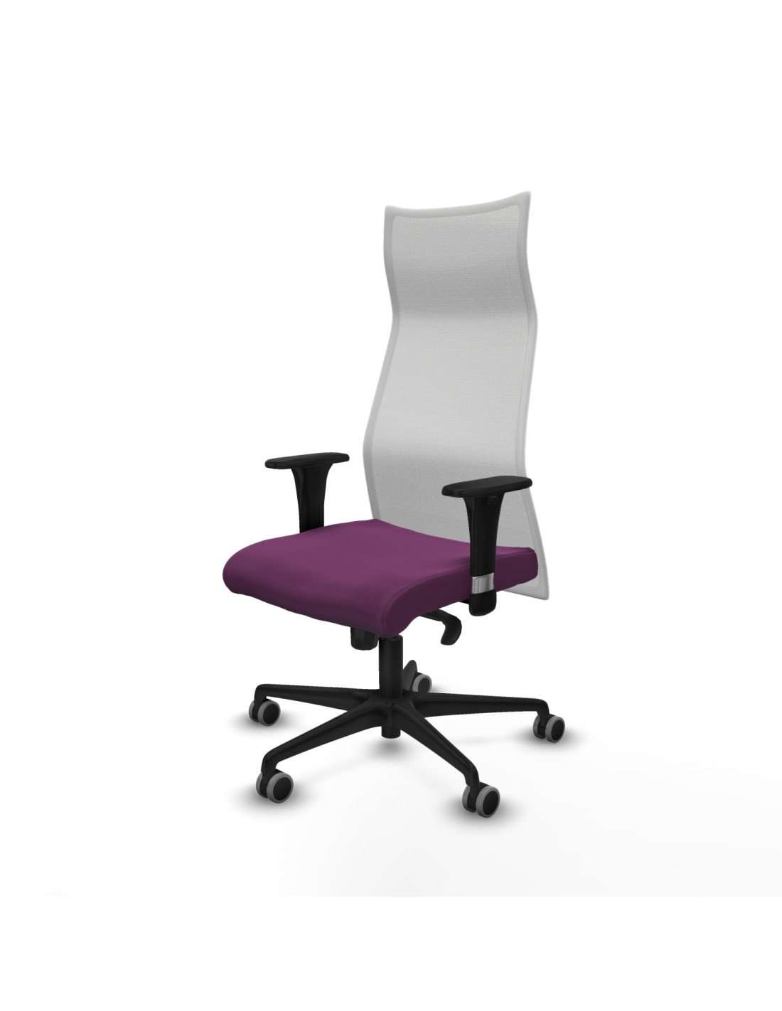 Piqueras y Crespo Albacete malla XL sincro malla blanca similpiel morado brazos 1D base nailon ruedas 65mm engomadas