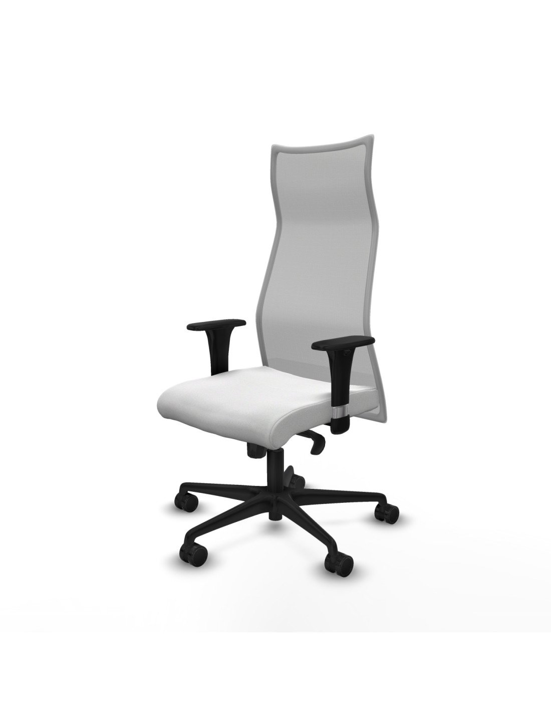 Piqueras y Crespo Albacete malla XL sincro malla gris bali blanco brazos 1D base nailon ruedas 65mm nailon