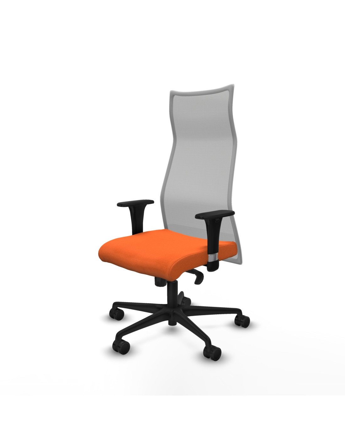 Piqueras y Crespo Albacete malla XL sincro malla gris bali naranja brazos 1D base nailon ruedas 65mm nailon