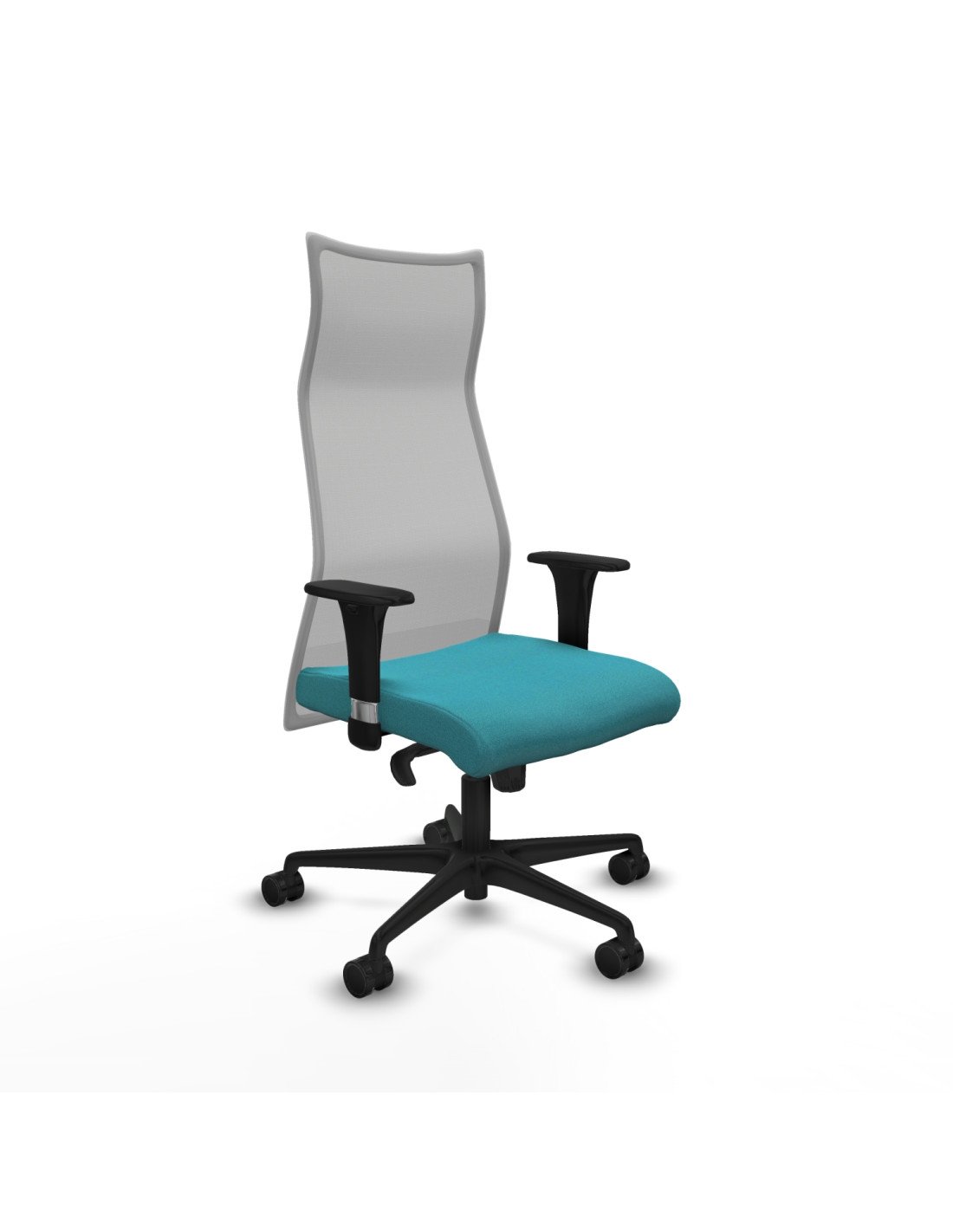 Piqueras y Crespo Albacete malla XL sincro malla gris bali turquesa brazos 1D base nailon ruedas 65mm nailon