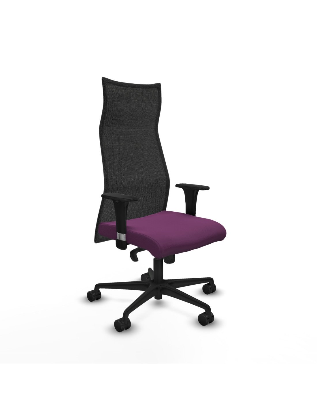 Piqueras y Crespo Albacete malla XL sincro malla negra similpiel morado brazos 1D base nailon ruedas 65mm nailon