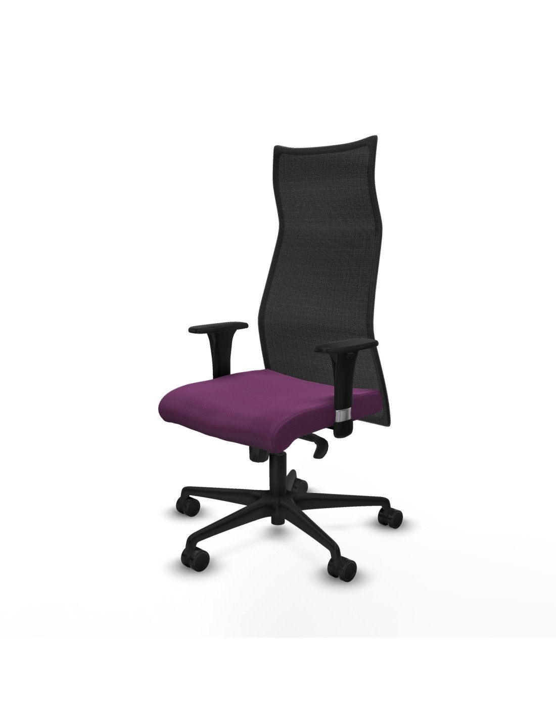 Piqueras y Crespo Albacete malla XL sincro malla negra similpiel morado brazos 1D base nailon ruedas 65mm nailon