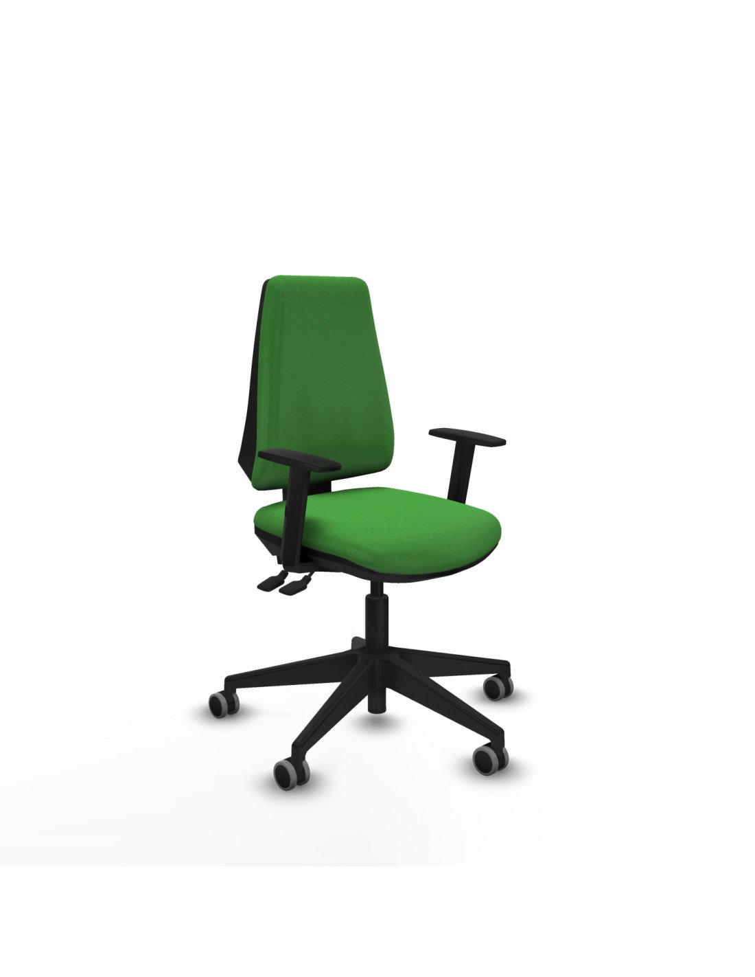 Piqueras y Crespo Elche AS bali verde brazos 1D base piramidal ruedas engomadas 65mm