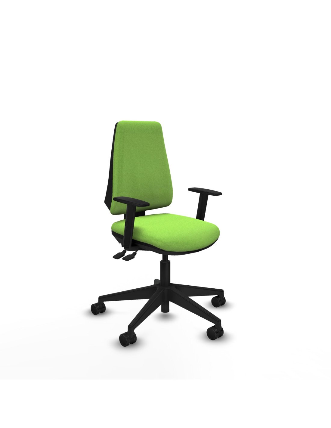 Piqueras y Crespo Elche AS bali pistacho brazos 1D base piramidal ruedas nailon 65mm