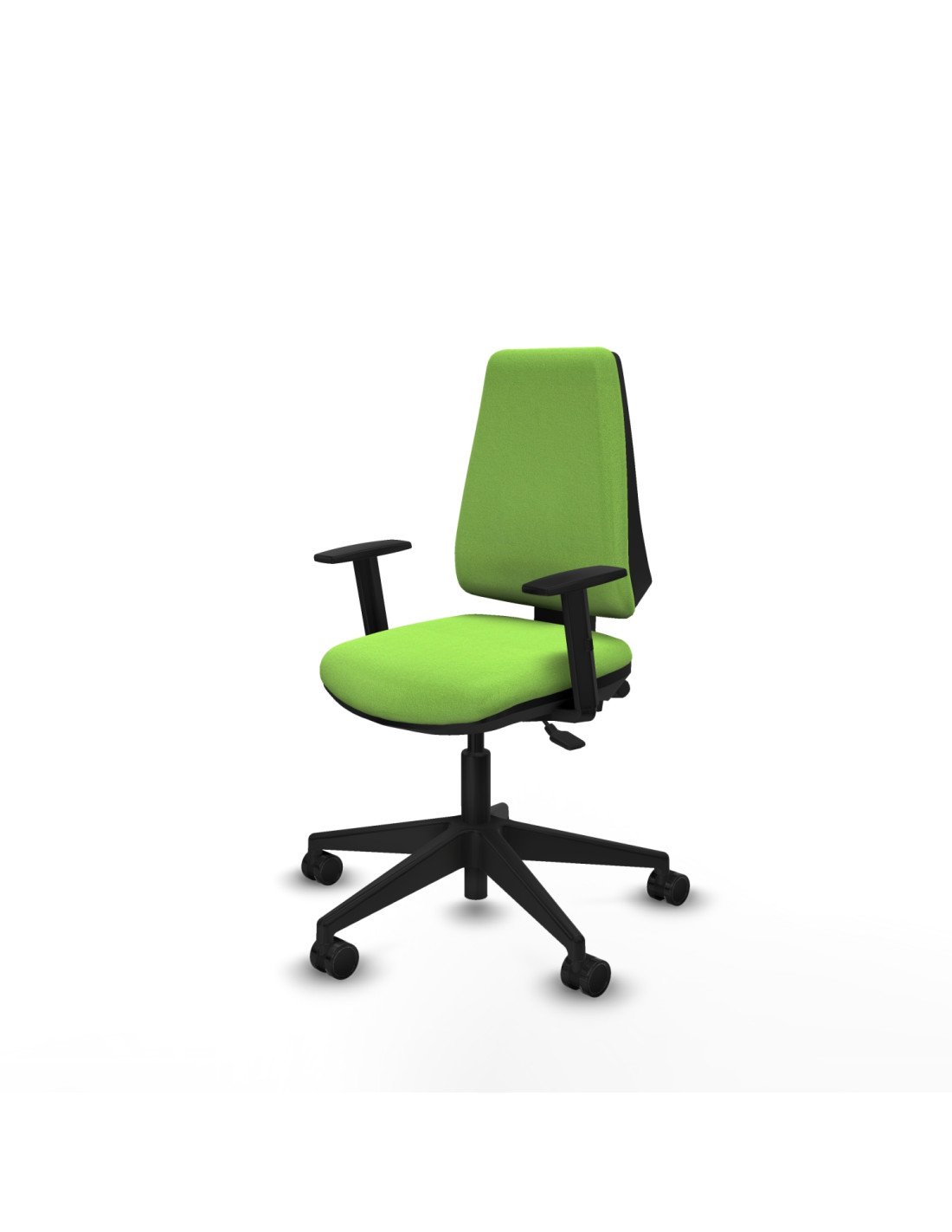 Piqueras y Crespo Elche AS bali pistacho brazos 1D base piramidal ruedas nailon 65mm