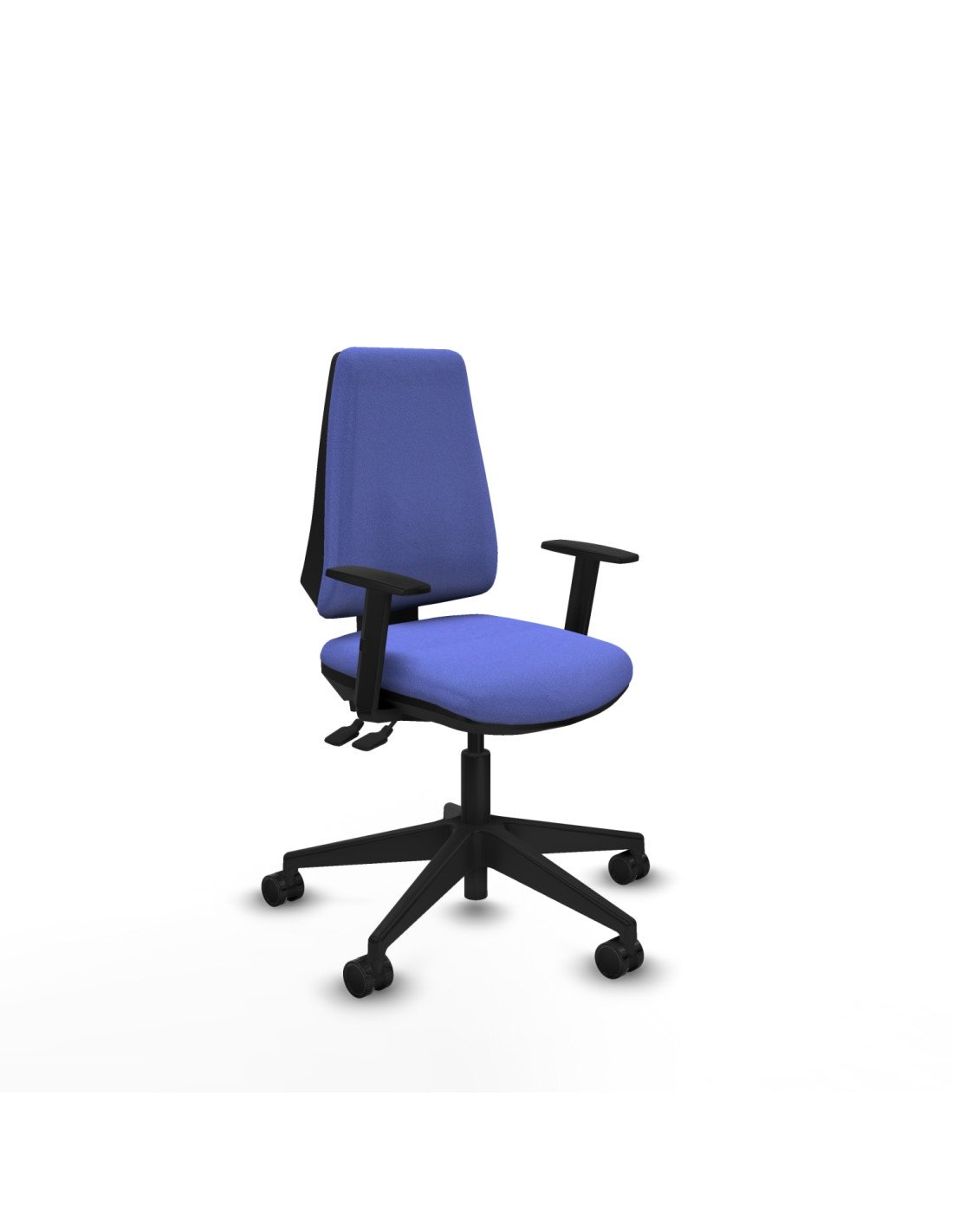 Piqueras y Crespo Elche AS bali azul claro brazos 1D base piramidal ruedas nailon 65mm