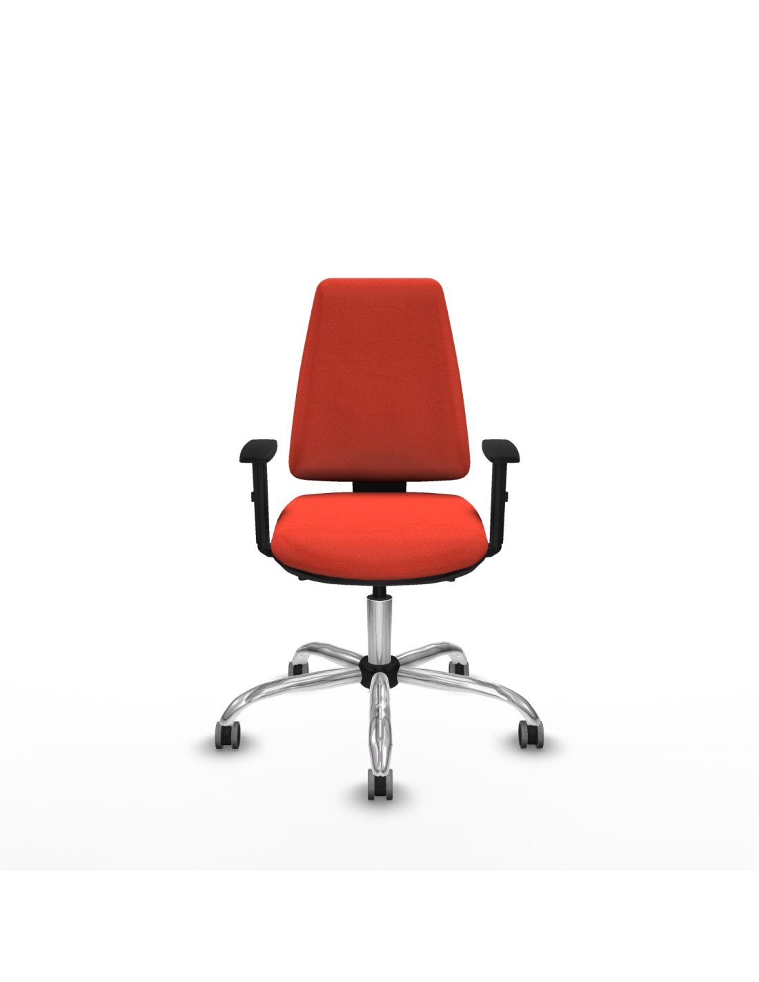 Piqueras y Crespo Elche AS bali naranja oscuro brazos 1D base cromada ruedas engomadas 65mm