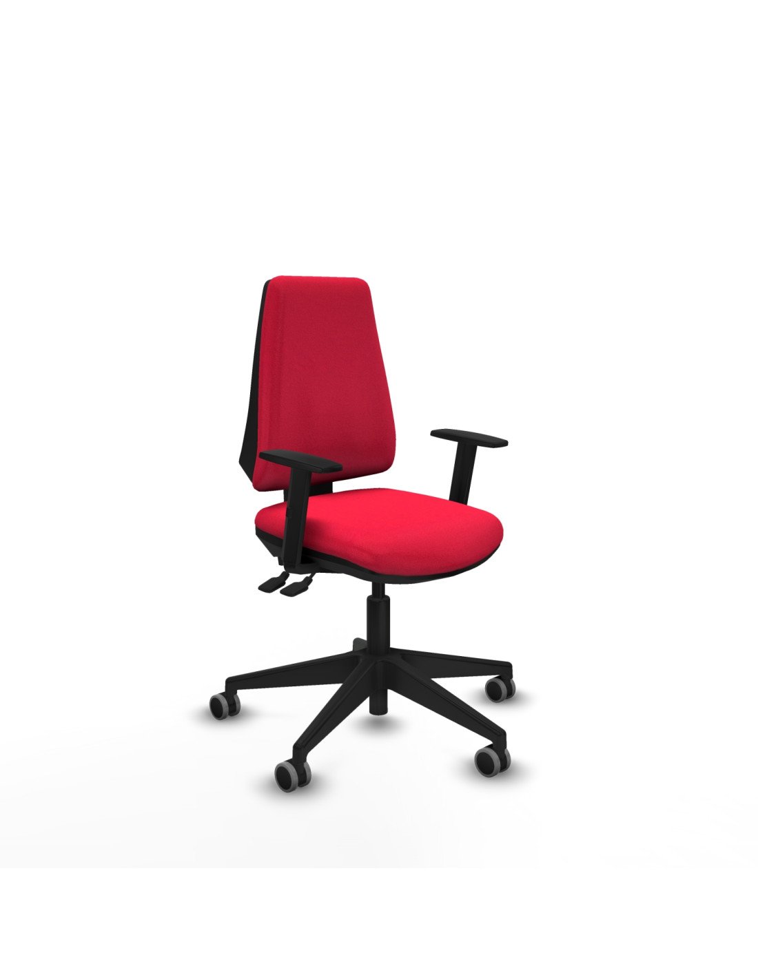 Piqueras y Crespo Elche AS bali rojo brazos 1D base piramidal ruedas engomadas 65mm