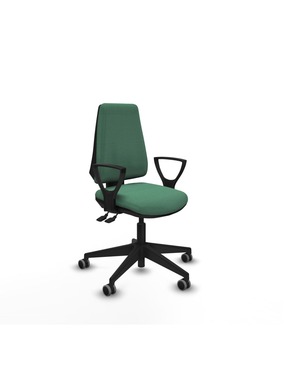 Piqueras y Crespo Elche AS bali verde esmeralda brazos fijos base piramidal ruedas engomadas 65mm