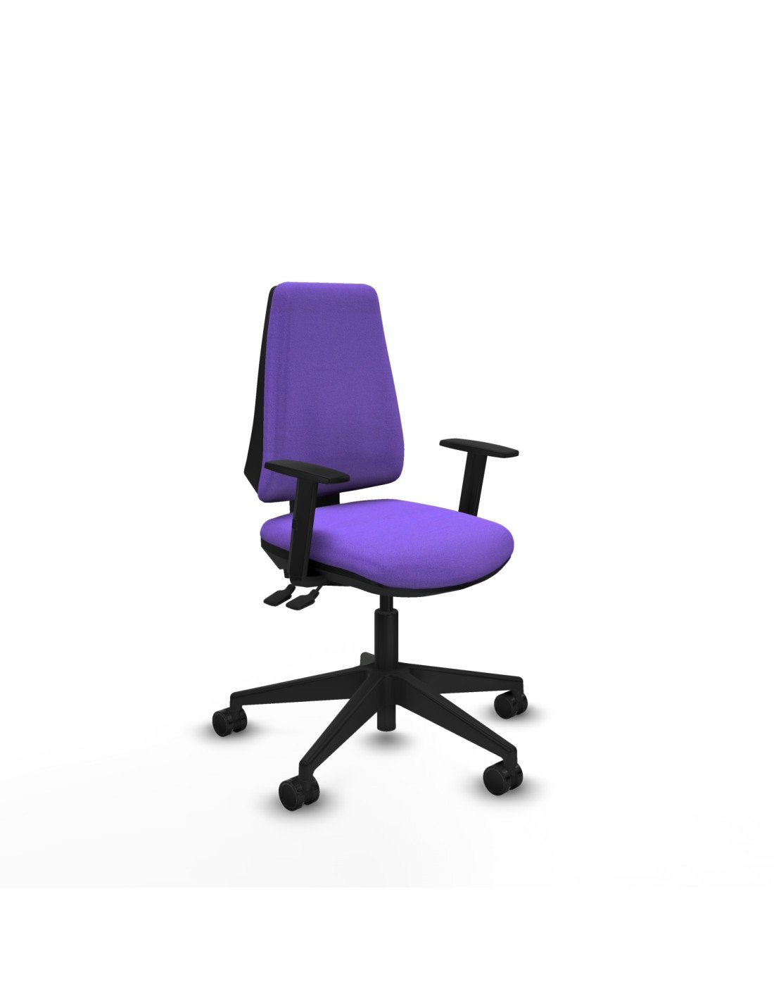 Piqueras y Crespo Elche AS bali lila brazos 1D base piramidal ruedas nailon 65mm