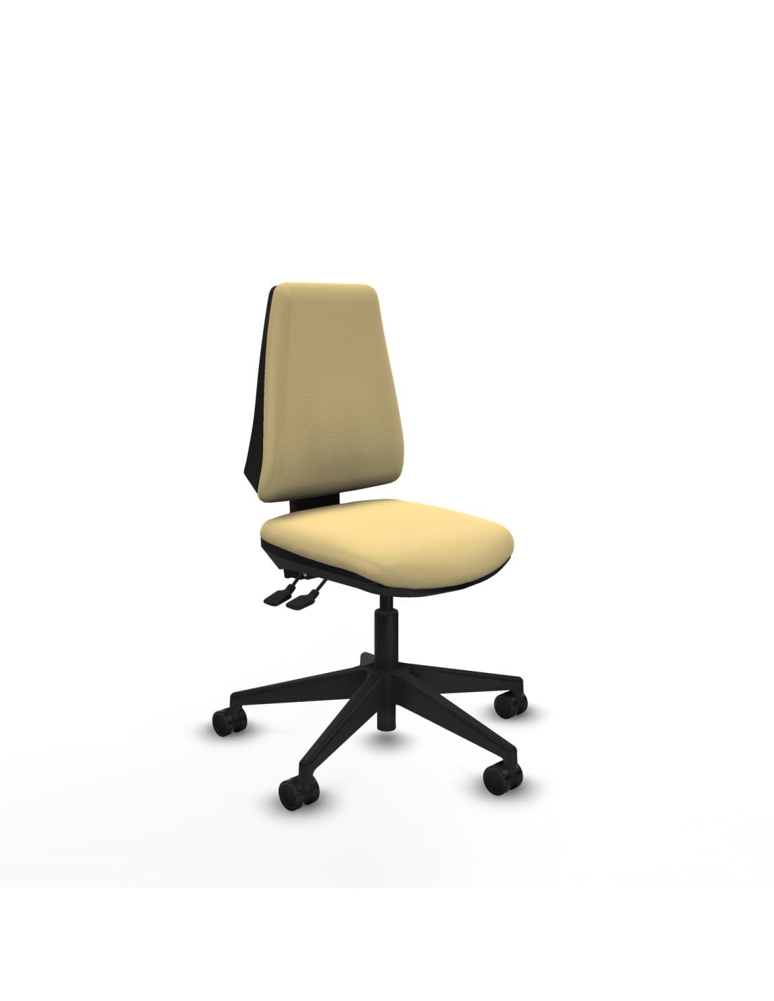 Piqueras y Crespo Elche AS similpiel crema base piramidal ruedas nailon 65mm