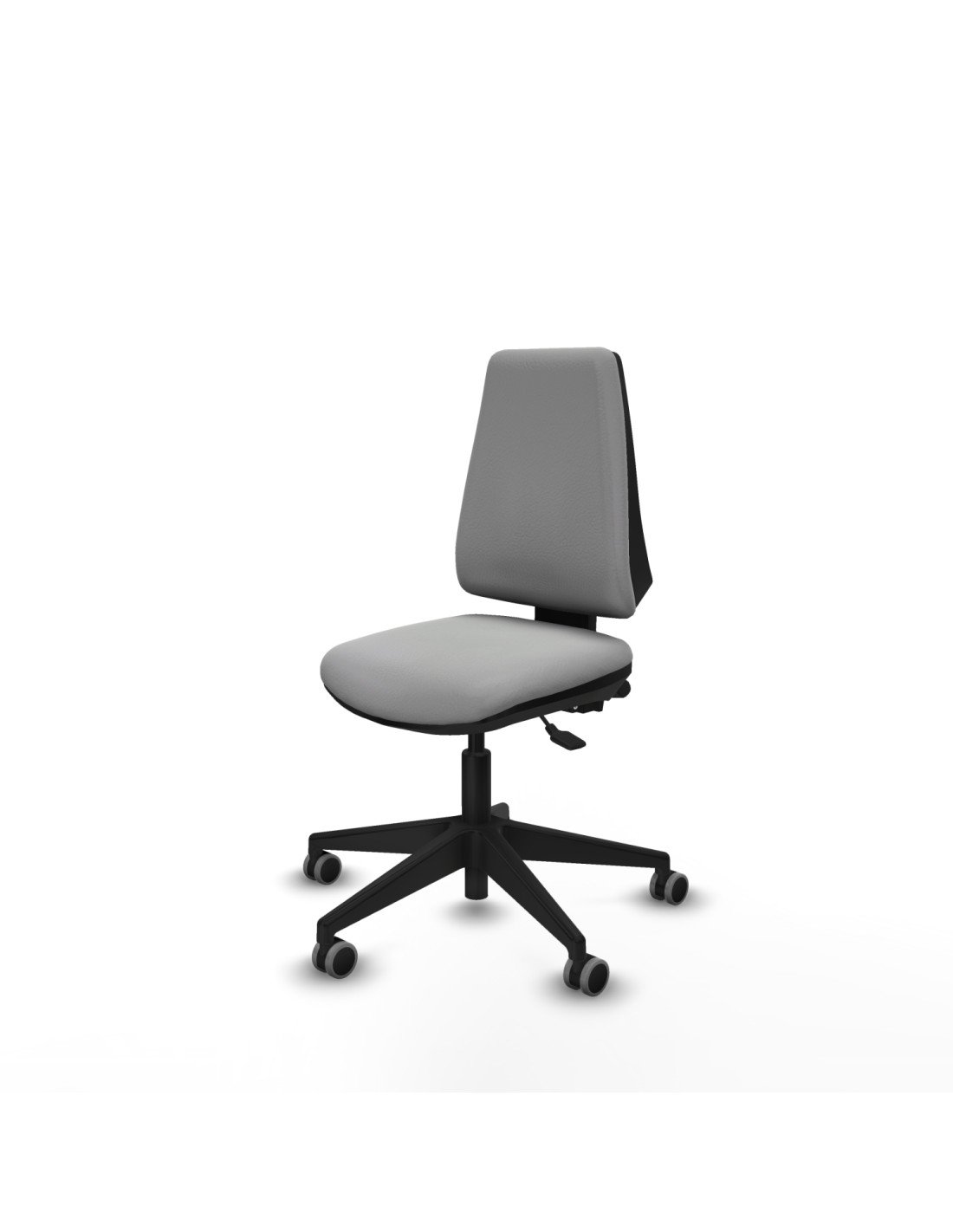 Piqueras y Crespo Elche AS similpiel gris claro base piramidal ruedas engomadas 65mm