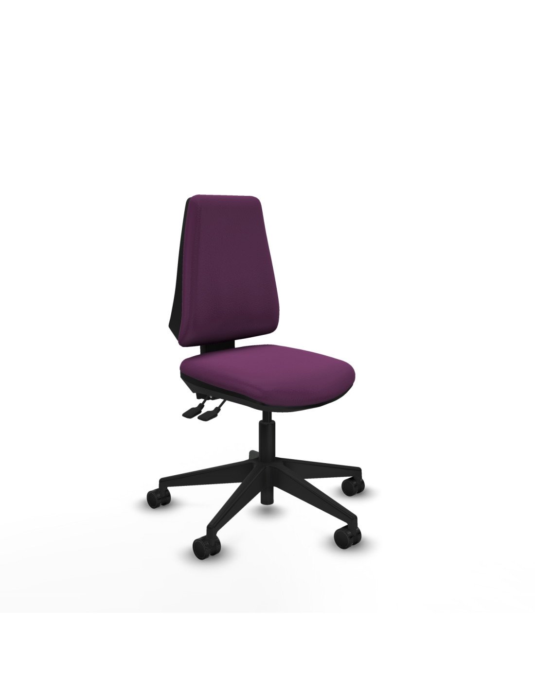 Piqueras y Crespo Elche AS similpiel morado base piramidal ruedas nailon 65mm