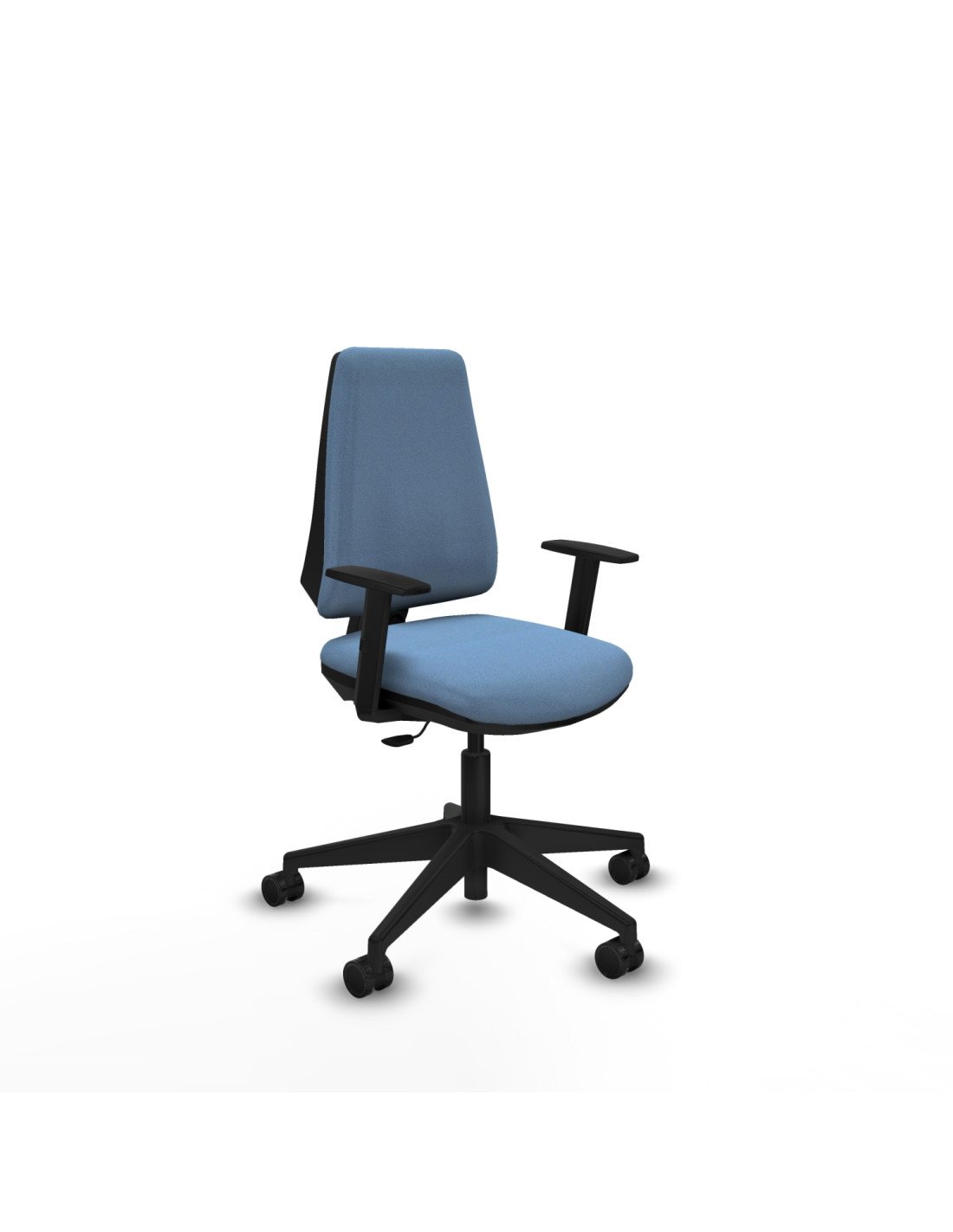 Piqueras y Crespo Elche CP bali azul cielo brazos 1D base piramidal ruedas nailon 65mm