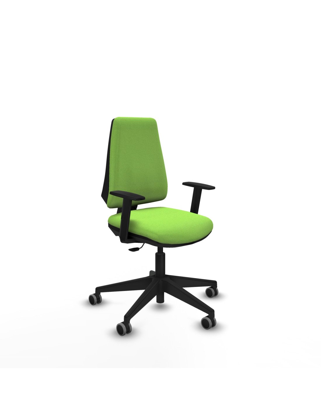 Piqueras y Crespo Elche CP bali pistacho brazos 1D base piramidal ruedas engomadas 65mm