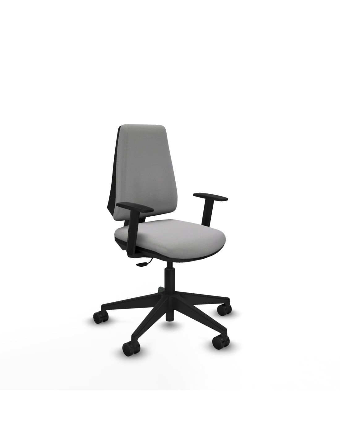 Piqueras y Crespo Elche CP bali gris claro brazos 1D base piramidal ruedas nailon 65mm