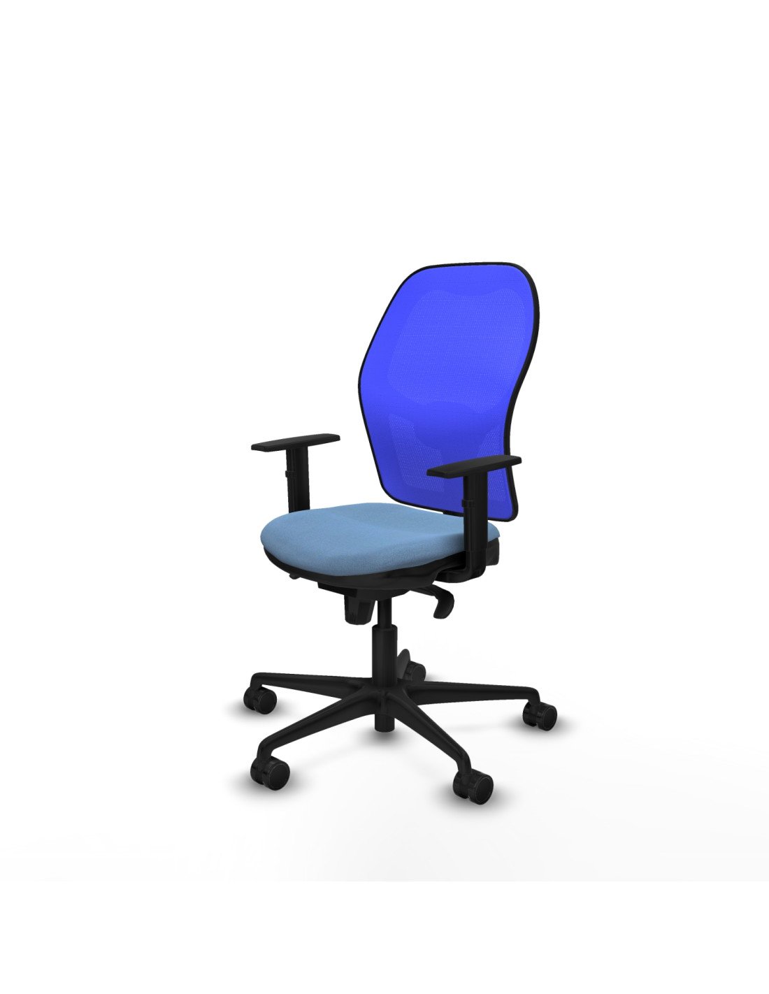 Piqueras y Crespo Jorquera sincro malla azul bali azul cielo brazos 1D base nailon  ruedas 65mm nailon