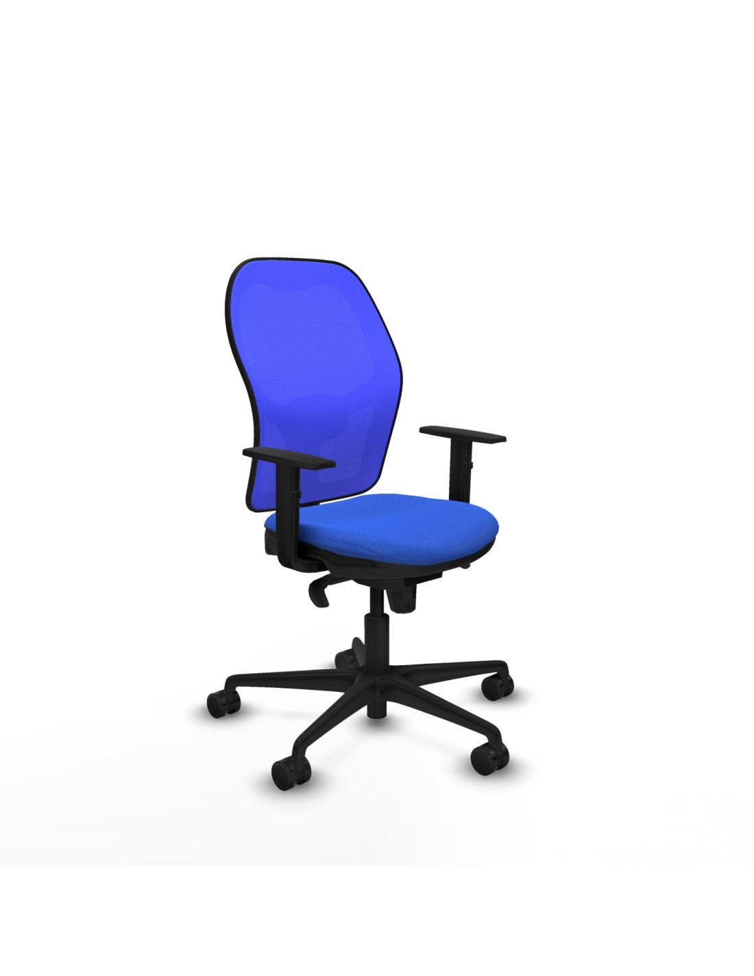 Piqueras y Crespo Jorquera sincro malla azul bali azul brazos 1D base nailon  ruedas 65mm nailon