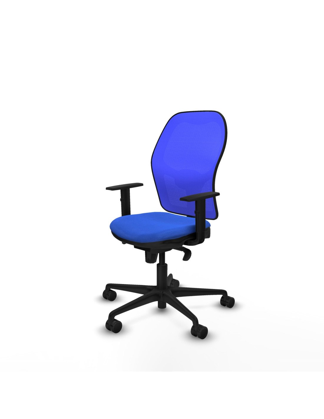 Piqueras y Crespo Jorquera sincro malla azul bali azul brazos 1D base nailon  ruedas 65mm nailon