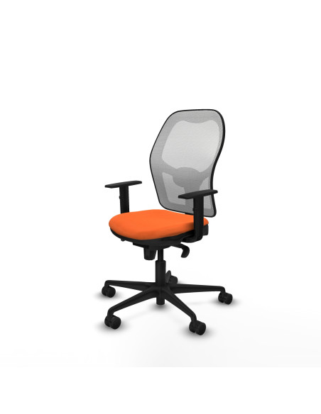 Piqueras y Crespo Jorquera sincro malla blanca bali naranja brazos 1D base nailon ruedas 65mm nailon