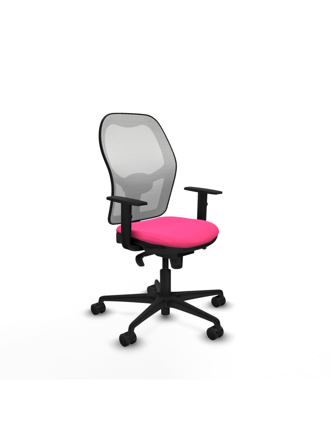 Piqueras y Crespo Jorquera sincro malla blanca similpiel rosa brazos 1D base nailon  ruedas 65mm nailon