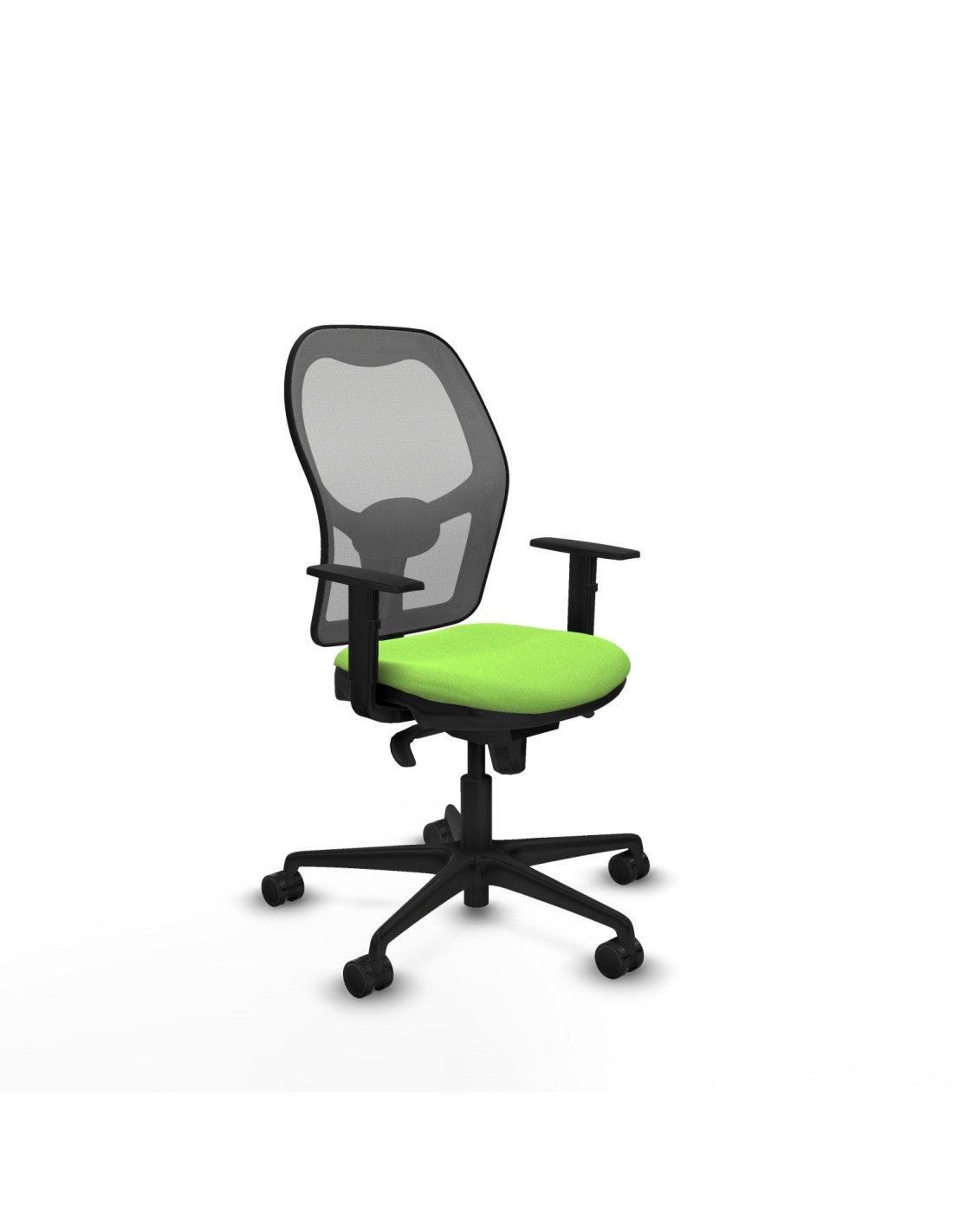 Piqueras y Crespo Jorquera sincro malla gris bali pistacho brazos 1D base nailon  ruedas 65mm nailon