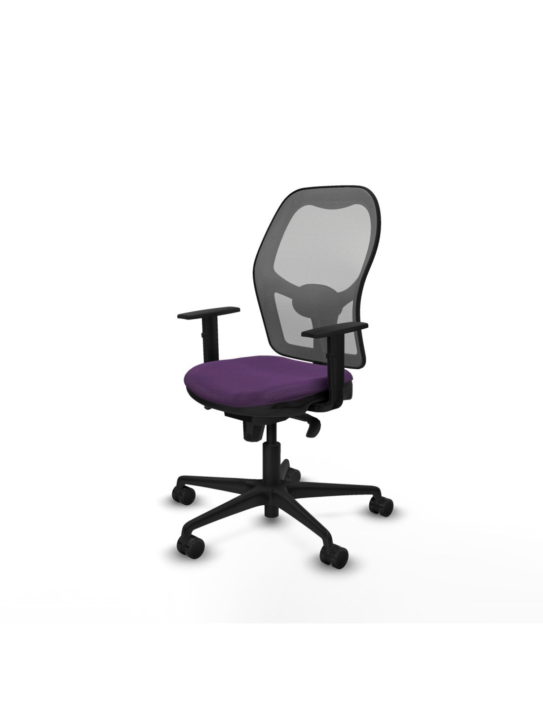 Piqueras y Crespo Jorquera sincro malla gris bali morado brazos 1D base nailon  ruedas 65mm nailon