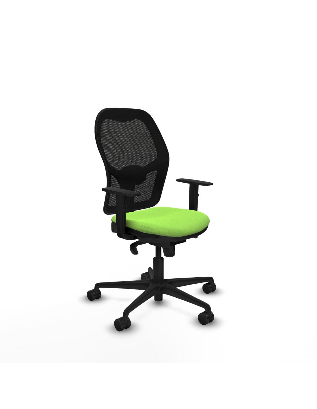 Piqueras y Crespo Jorquera sincro malla negra bali pistacho brazos 1D base nailon  ruedas 65mm nailon