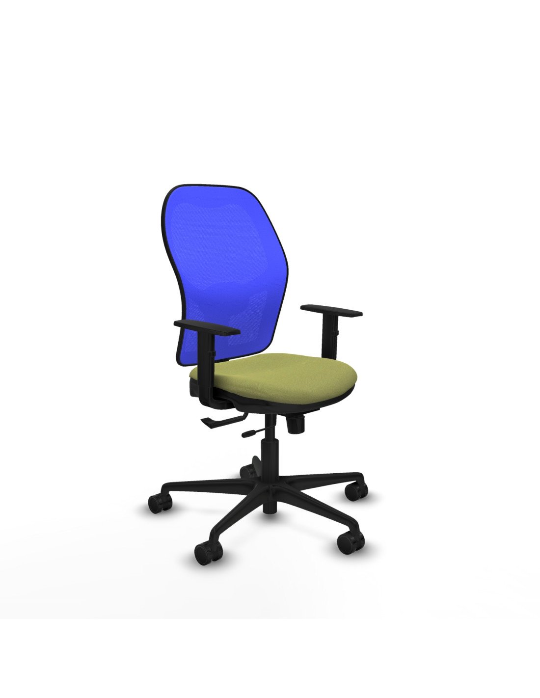 Piqueras y Crespo Jorquera traslack malla azul bali verde oliva brazos 1D base nailon  ruedas 65mm nailon