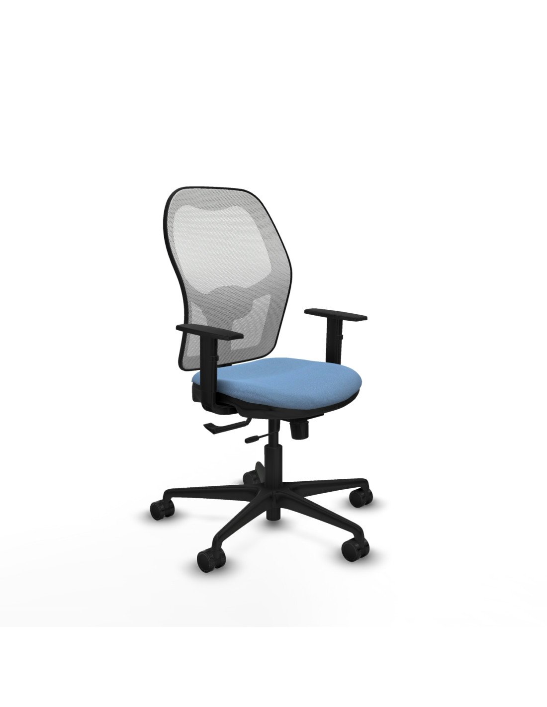 Piqueras y Crespo Jorquera traslack malla blanca bali azul cielo brazos 1D base nailon  ruedas 65mm nailon