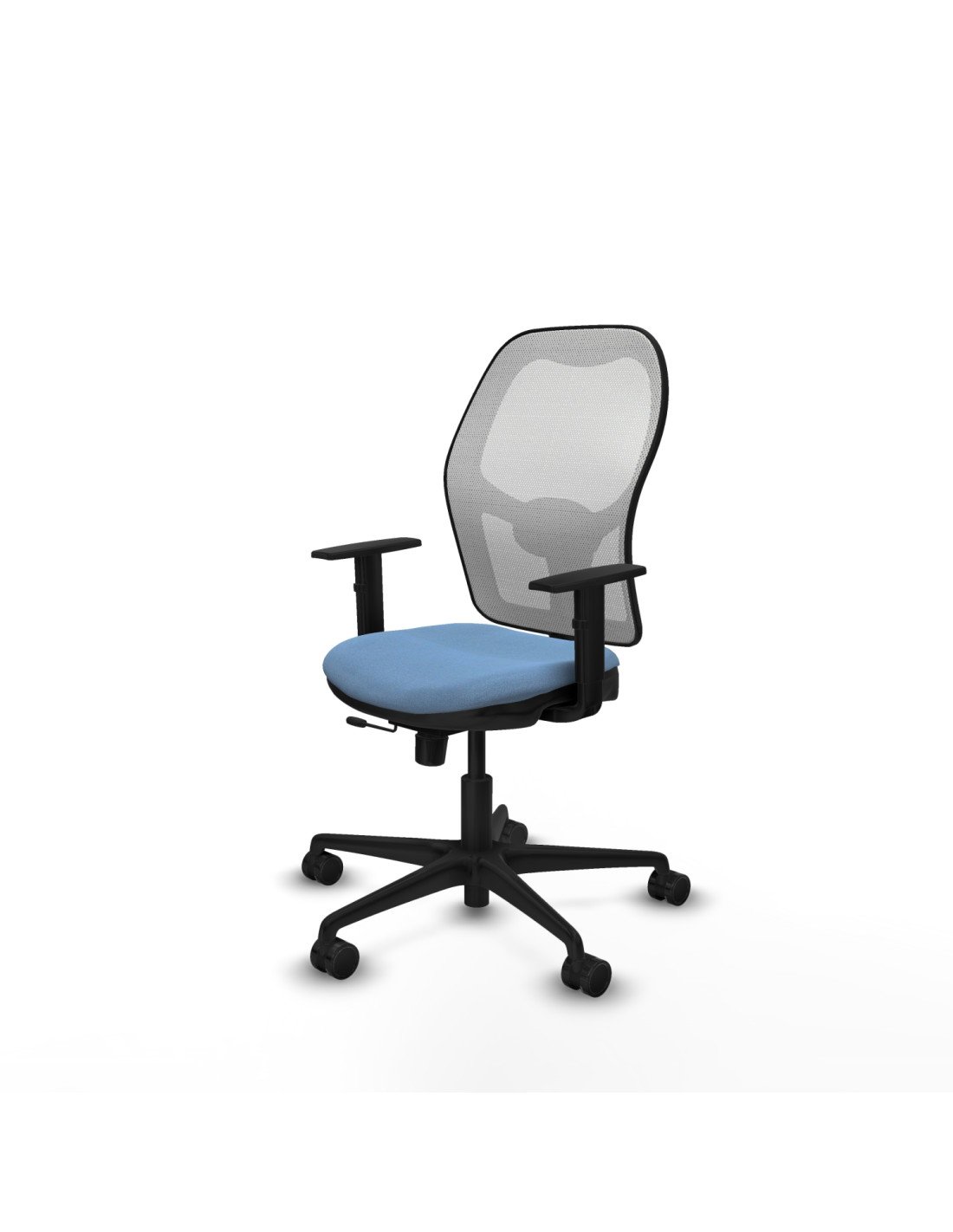 Piqueras y Crespo Jorquera traslack malla blanca bali azul cielo brazos 1D base nailon  ruedas 65mm nailon